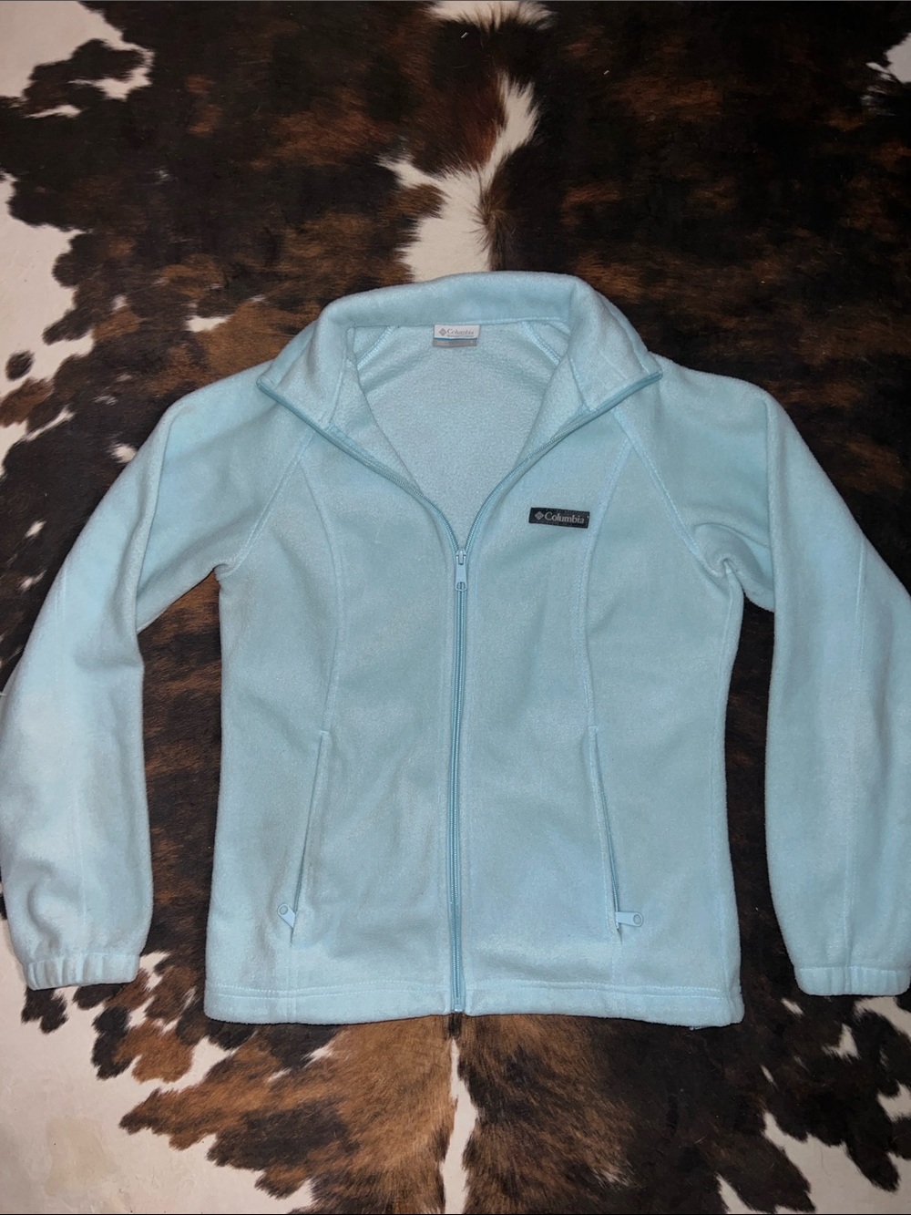 Columbia Light Blue Full‑Zip Women's Fleece Jacket